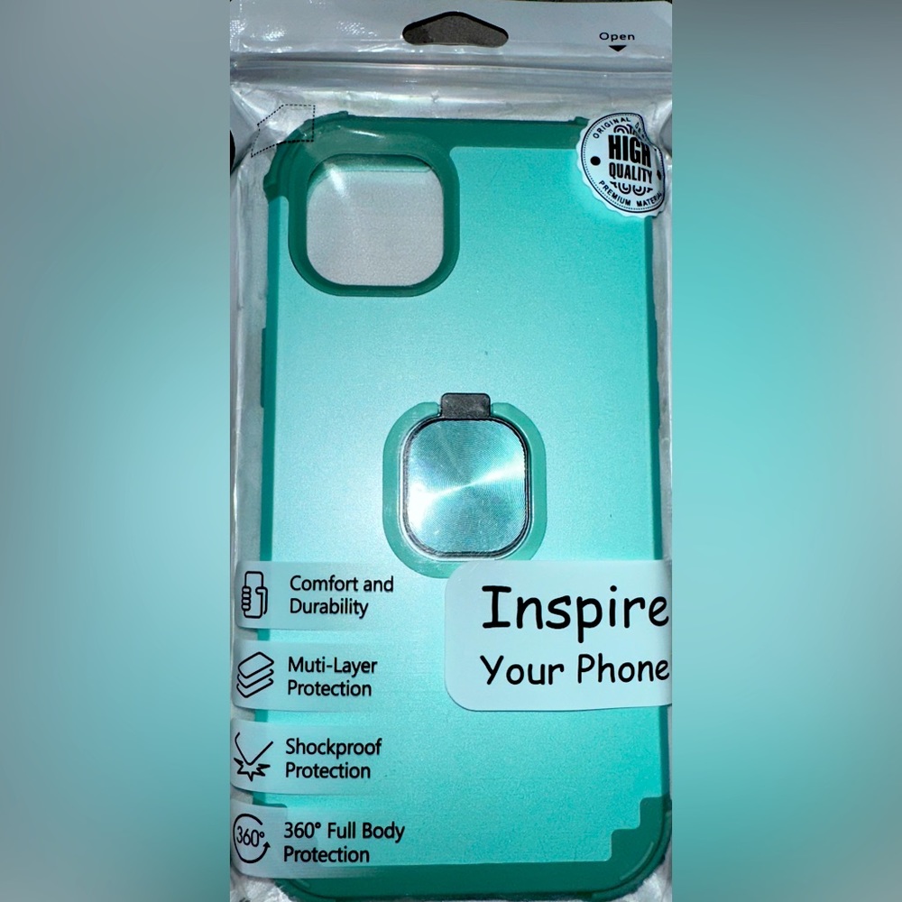 BNIP Inspire Triple Layer Phone Case - Sage Mint for IPhone 14 Pro